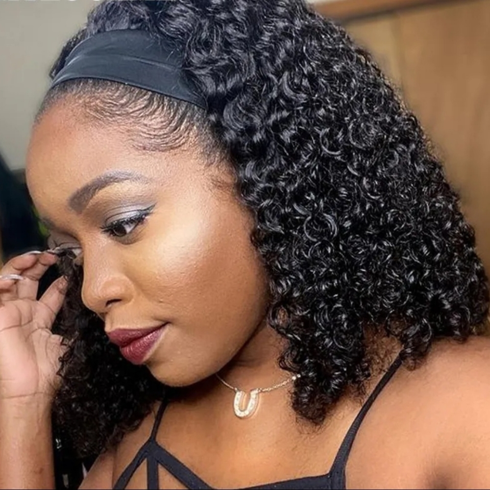 Headband Wig Human Hair 16